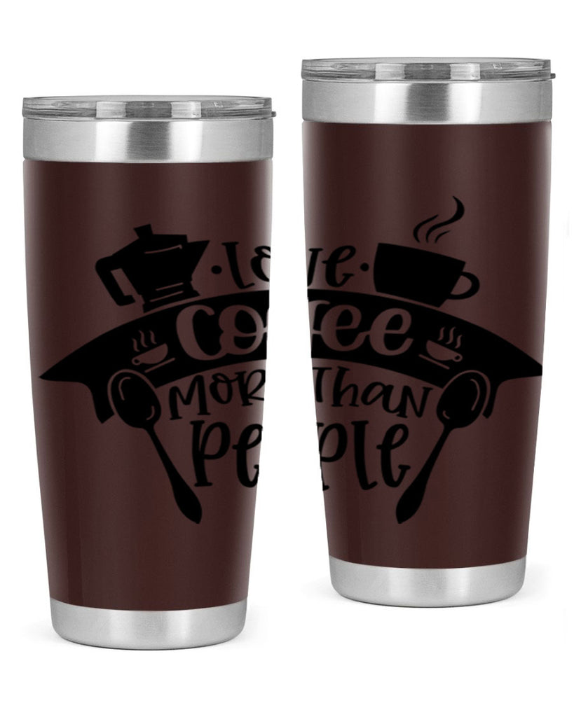 love coffee more than people 70#- coffee- Tumbler