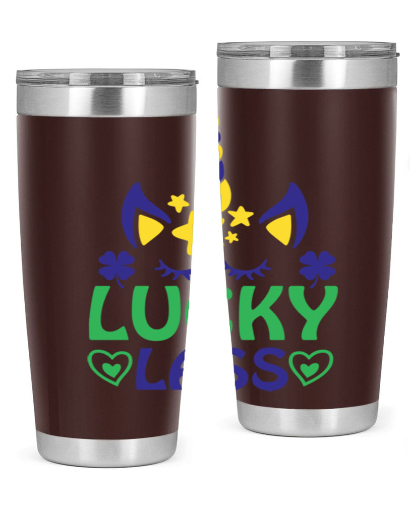 lucy lass 11#- mardi gras- Tumbler