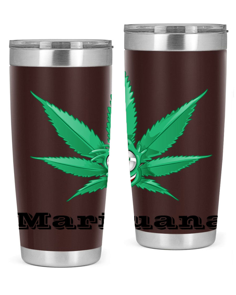 marijuana happy face 199#- marijuana- Tumbler