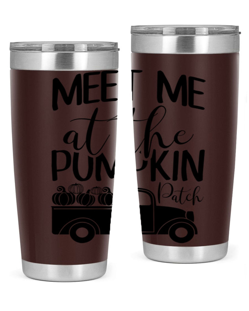 meet me at the pumpkin patch 424#- fall- Tumbler