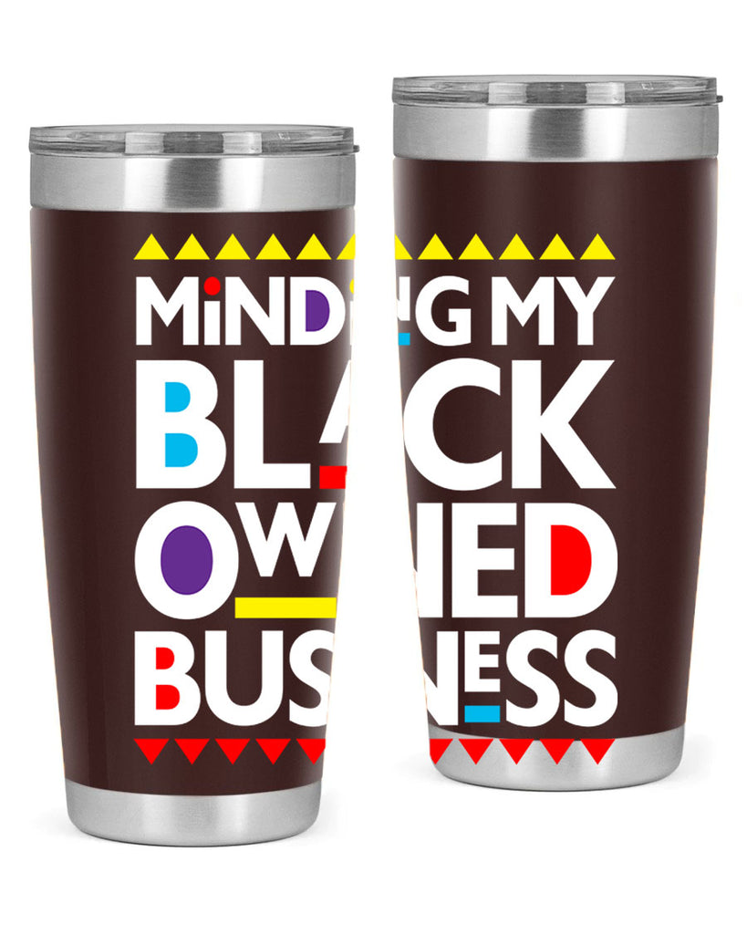 minding my black ownedbusiness 68#- black words phrases- Cotton Tank