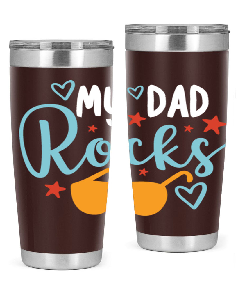 my dad rocks 83#- fathers day- Tumbler