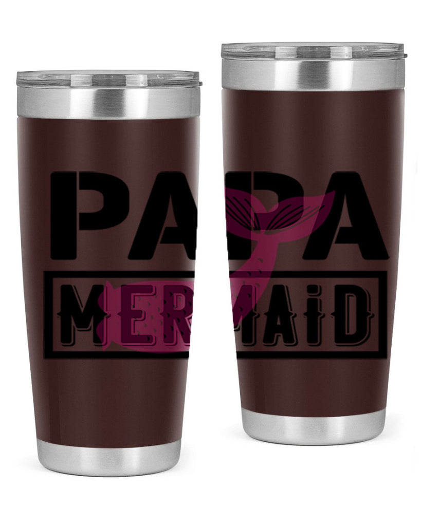 papa mermaid 533#- mermaid- Tumbler