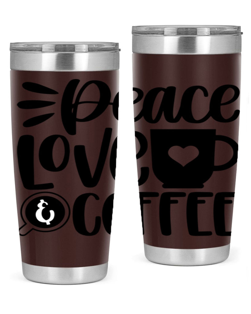 peace love coffee 49#- coffee- Tumbler