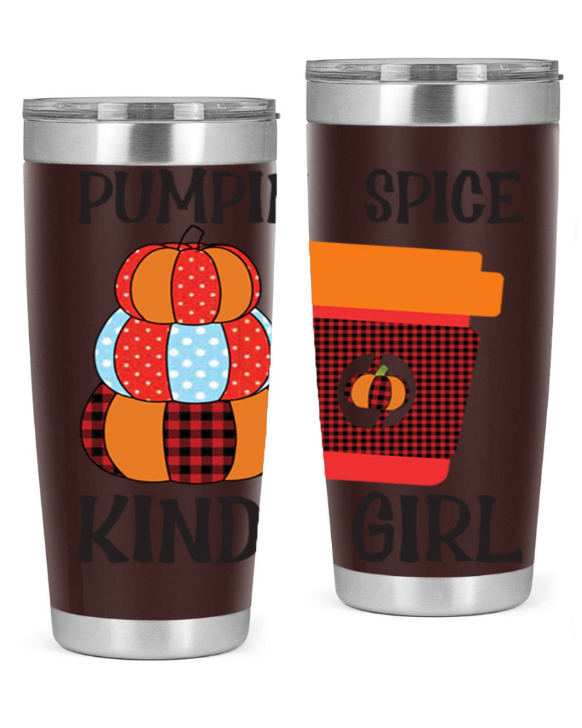 pumpkin spice kinda girl 551#- fall- Tumbler