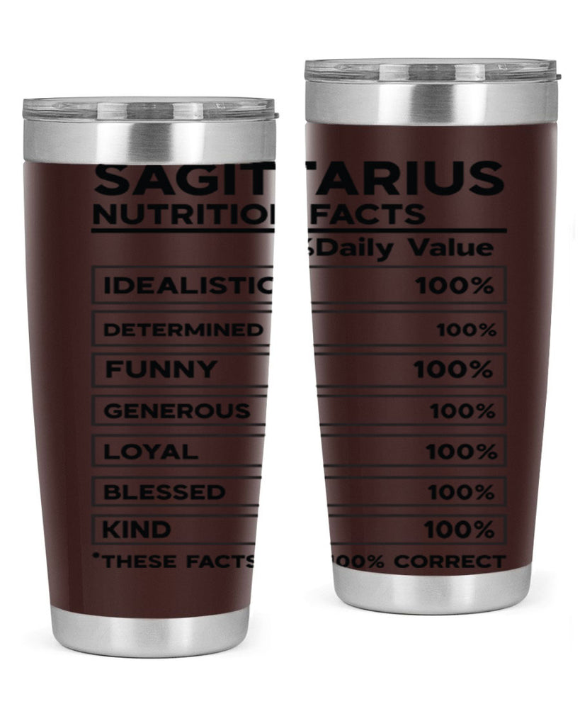 sagittarius Nutrition Facts 400#- zodiac- Tumbler