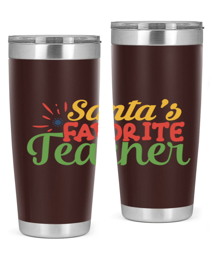 santas favorite teacher Style 152#- teacher- tumbler