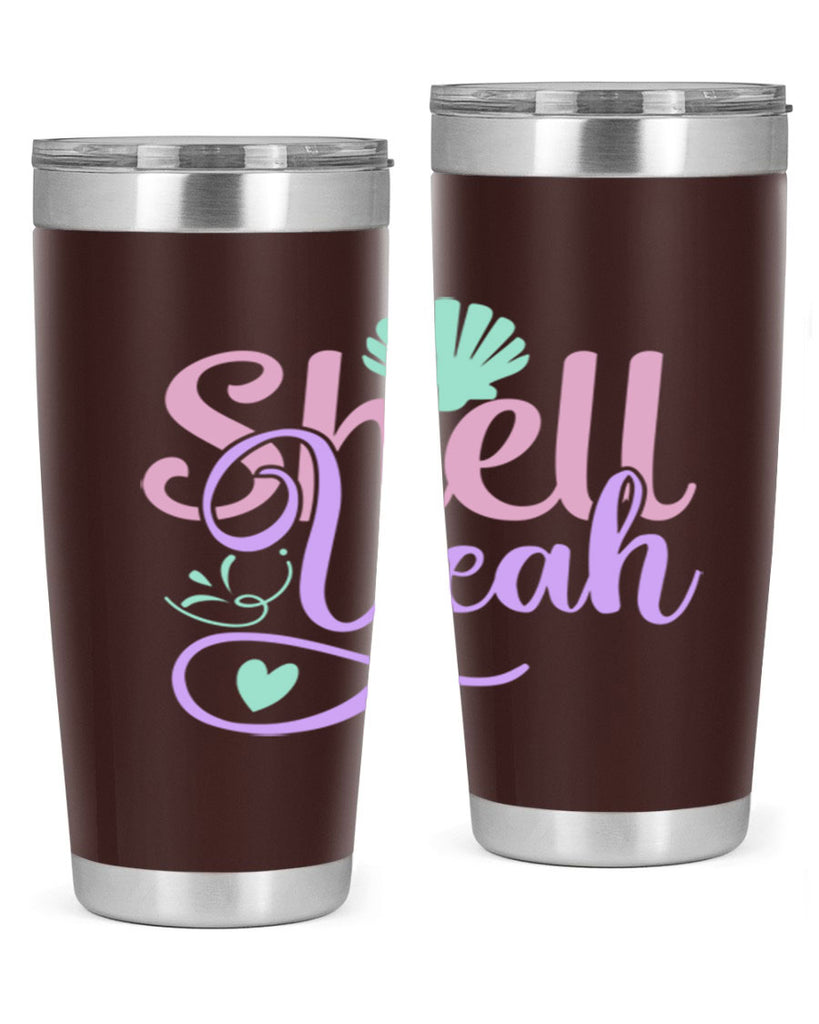 shell yeah 7#- mermaid- Tumbler