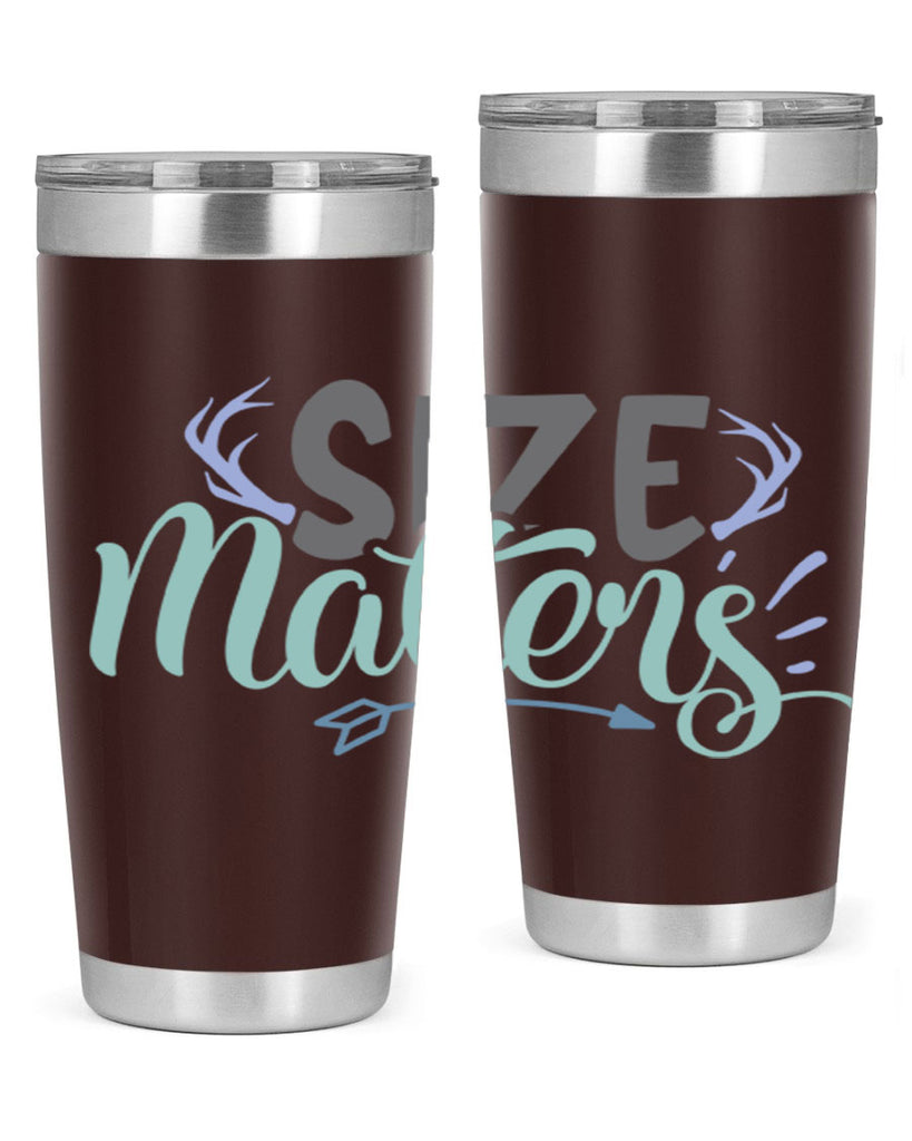 size matters 195#- fishing- Tumbler