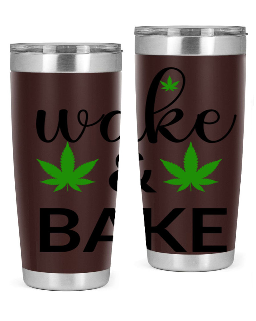 wake and bake 272#- marijuana- Tumbler