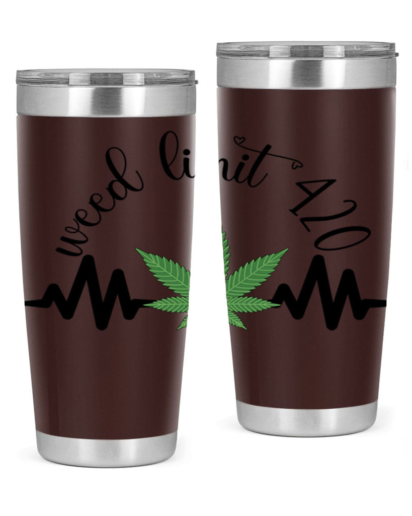 weed limit 420 cannabis heartbeat 292#- marijuana- Tumbler