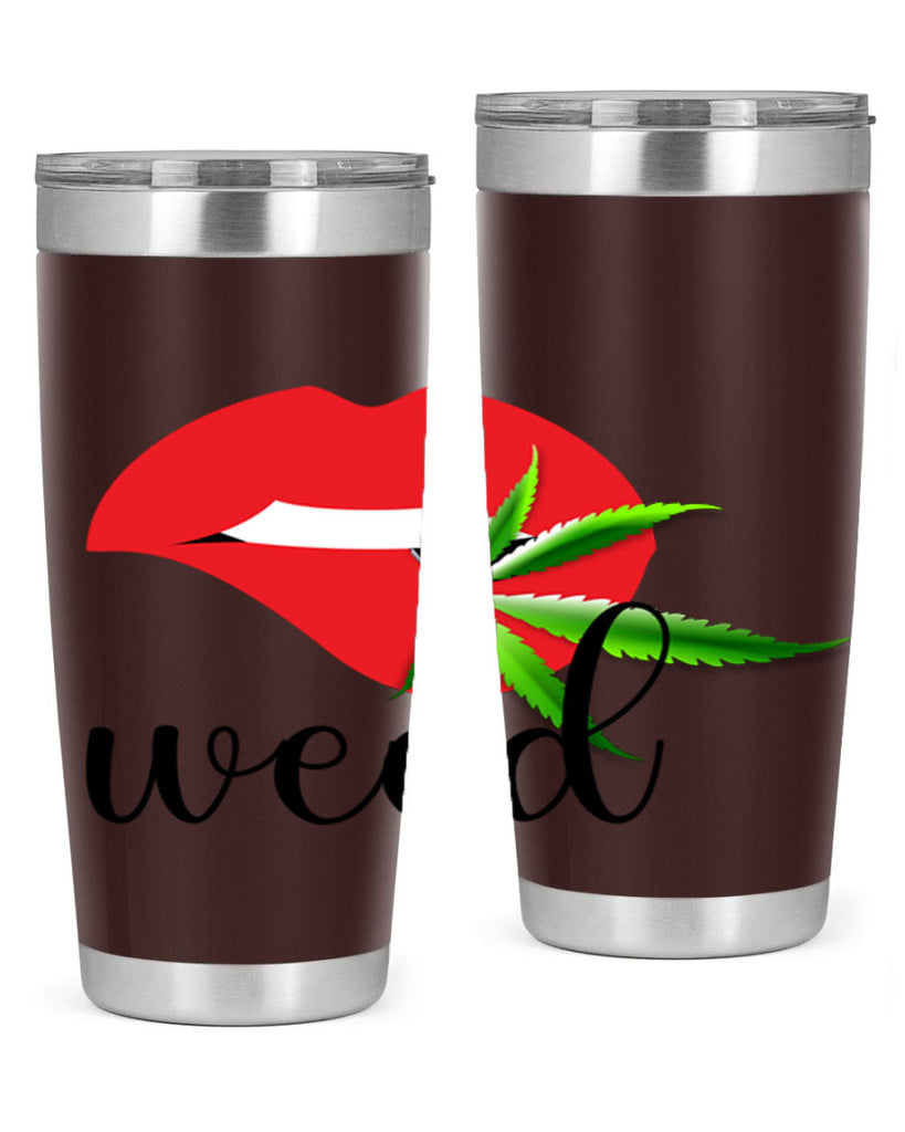 weed lips 297#- marijuana- Tumbler