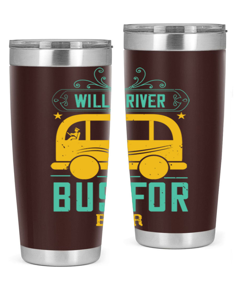 will driver bus for beer Style 6#- bus driver- tumbler
