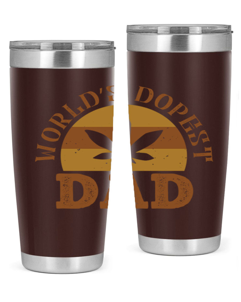 world’s dopest dad 137#- fathers day- Tumbler