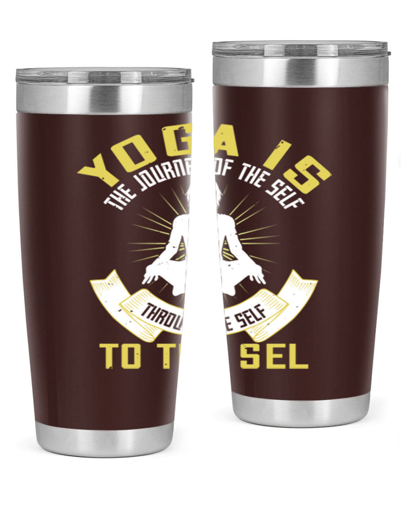 yoga is the journey of the self through the self to the sel 20#- yoga- Tumbler