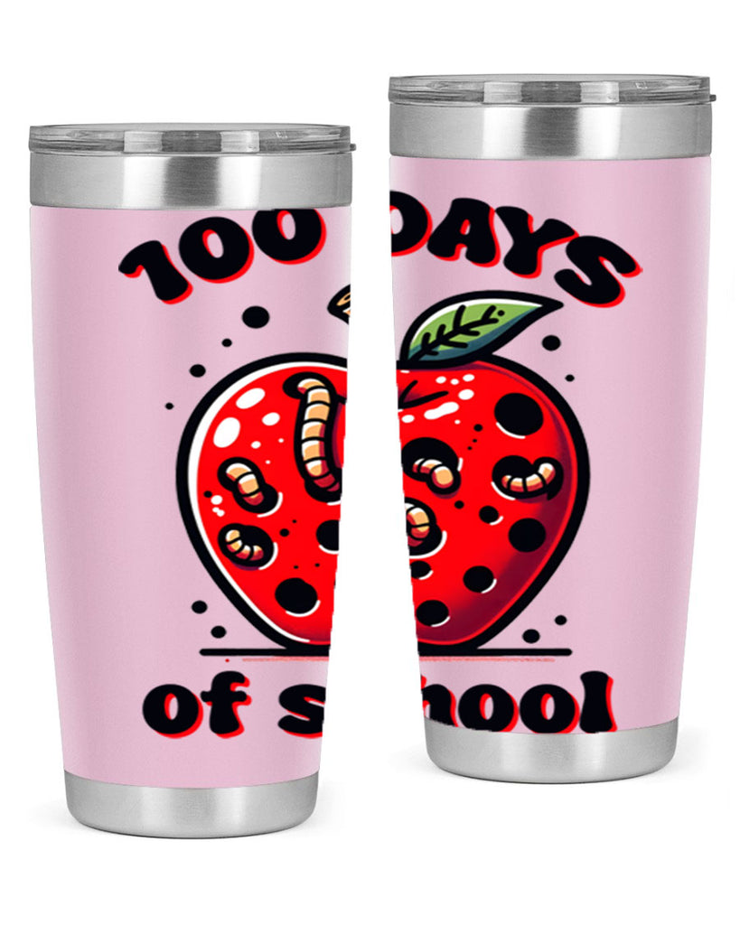 100 Days of School Apple 31#- 100 days of school- Tumbler