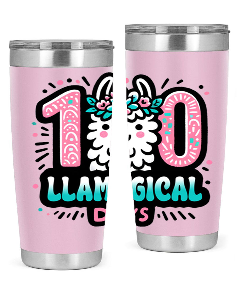 100 Llamagical Days Sublimation 35#- 100 days of school- Tumbler