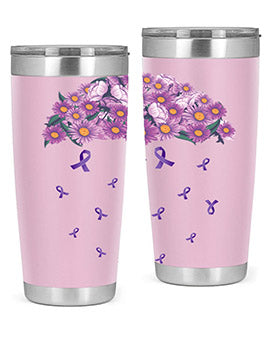 AlzheimerS Awareness Purple Umbrella 18#- alzheimers- Tumbler