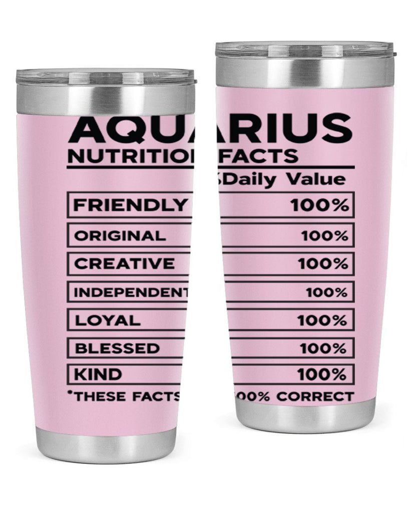 Aquarius Nutrition Facts 67#- zodiac- Tumbler