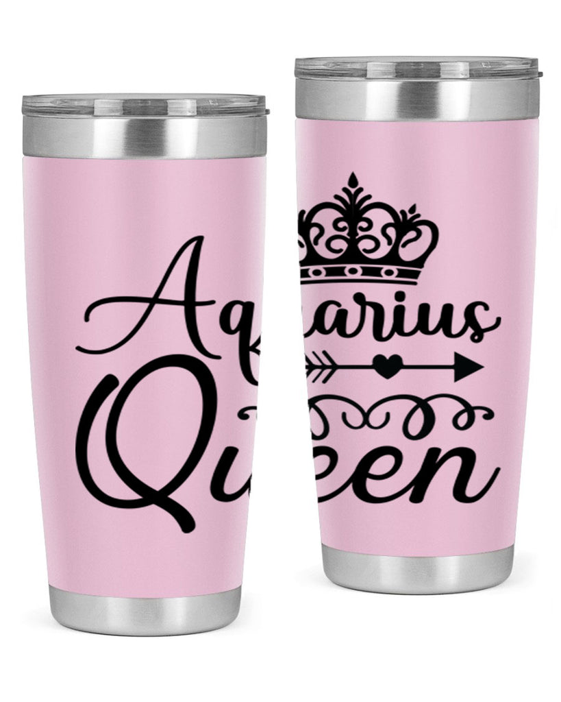 Aquarius queen 74#- zodiac- Tumbler