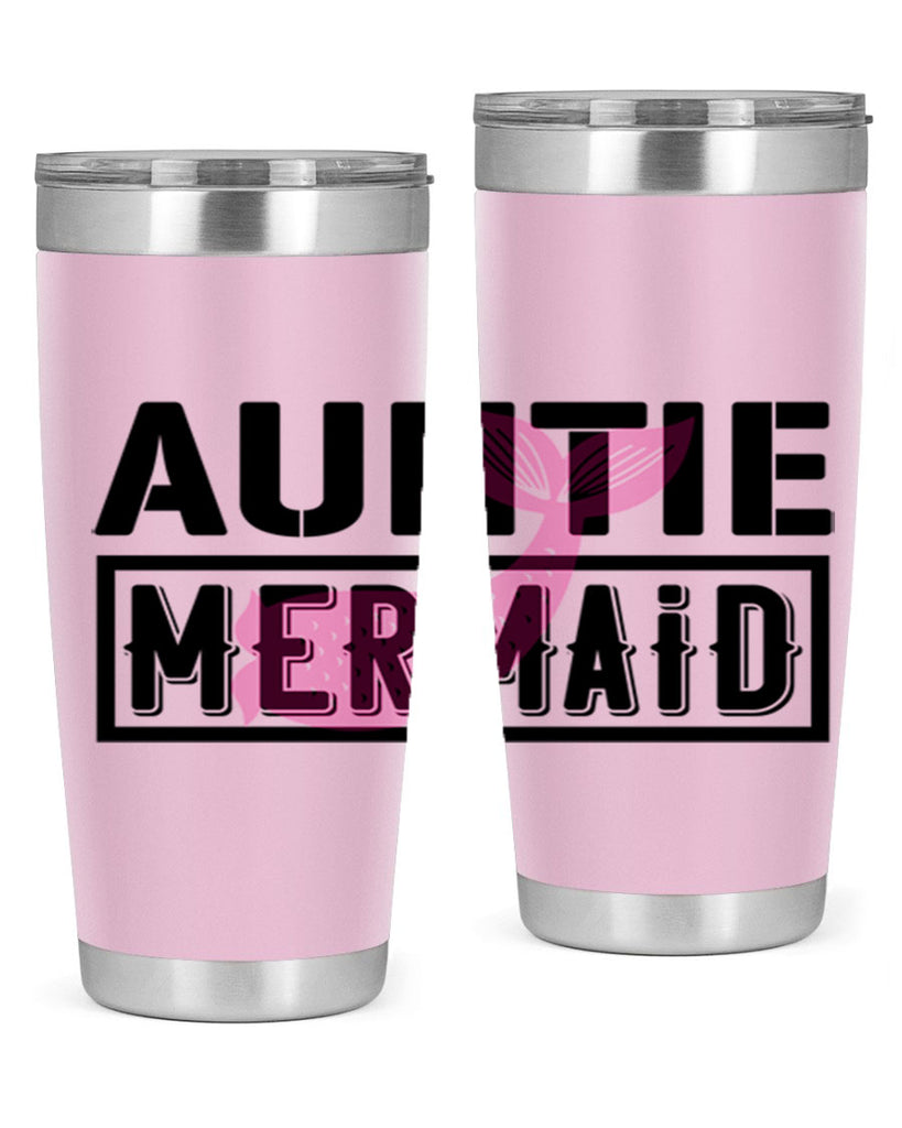 Auntie mermaid 18#- mermaid- Tumbler