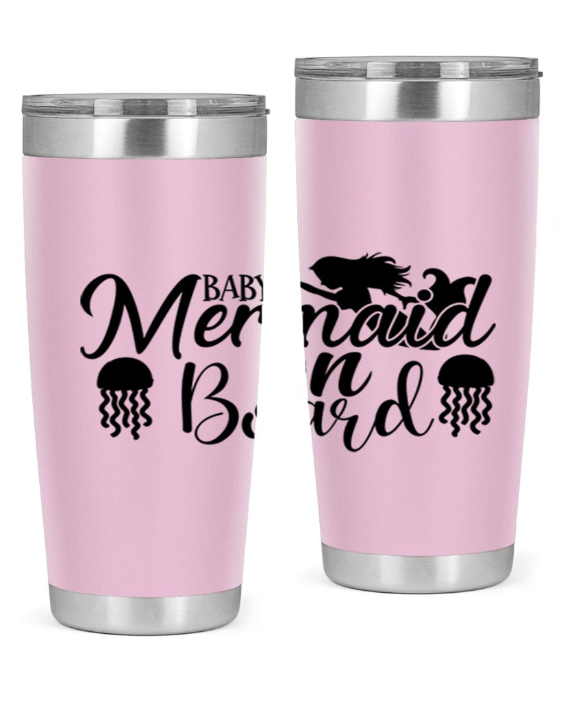 Baby Mermaid On Board 26#- mermaid- Tumbler