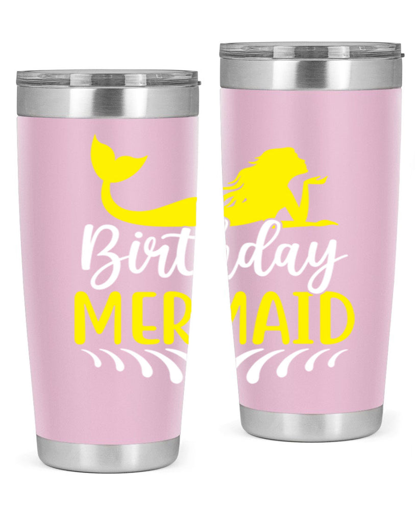 Birthday Mermaid 68#- mermaid- Tumbler