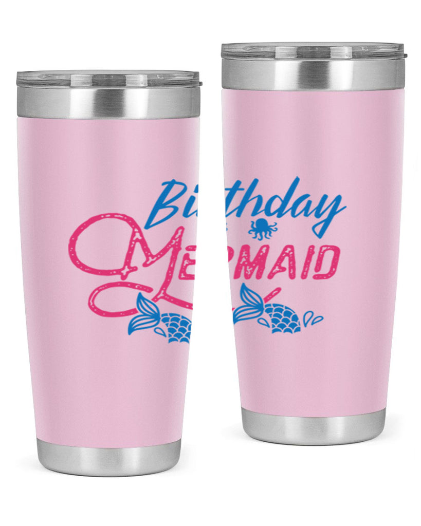 Birthday Mermaid 71#- mermaid- Tumbler