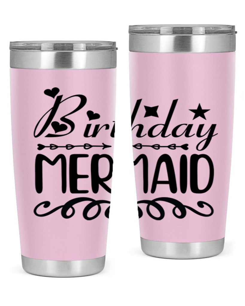 Birthday mermaid 75#- mermaid- Tumbler