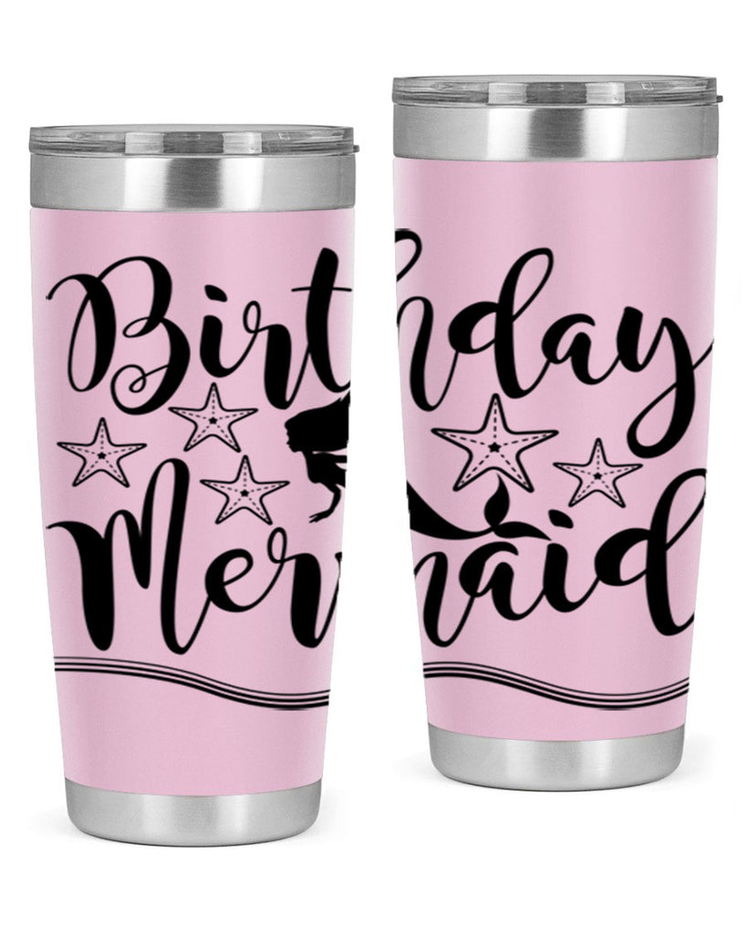 Birthday mermaid 77#- mermaid- Tumbler