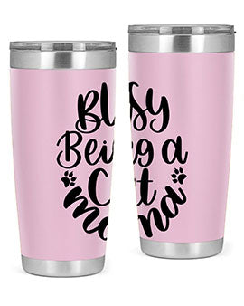 Busy Being A Cat Mama Style 80#- cat- Tumbler