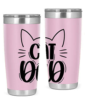 Cat Dad Style 81#- cat- Tumbler