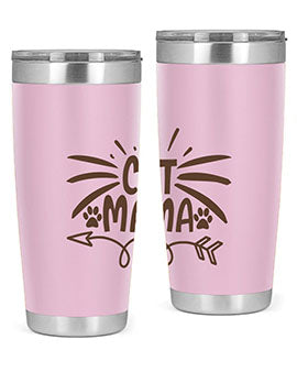 Cat Mama Style 5#- cat- Tumbler