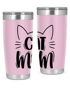 Cat Mom Style 85#- cat- Tumbler