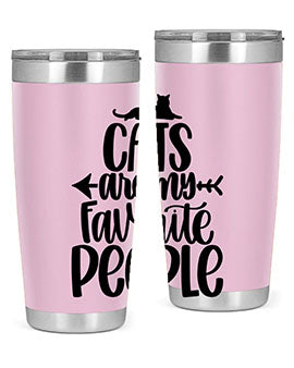 Cats Are My Favorite People Style 90#- cat- Tumbler