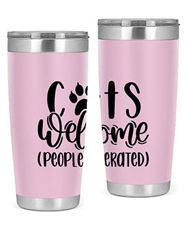 Cats Welcome Style 91#- cat- Tumbler