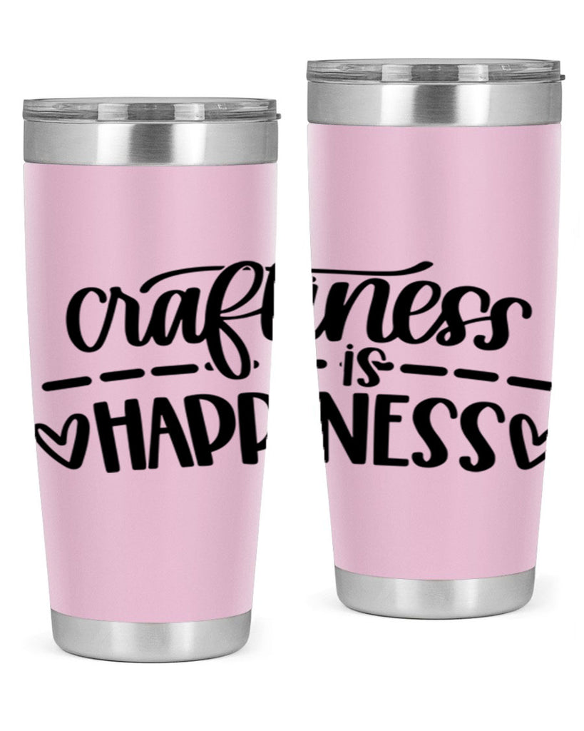 Craftiness Is Happiness 35#- crafting- Tumbler