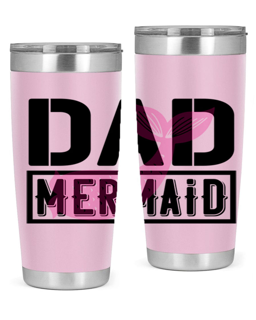 Dad mermaid 111#- mermaid- Tumbler