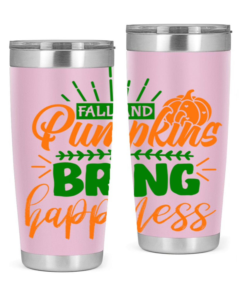 Fall and Pumpkins Bring Happiness 85#- fall- Tumbler