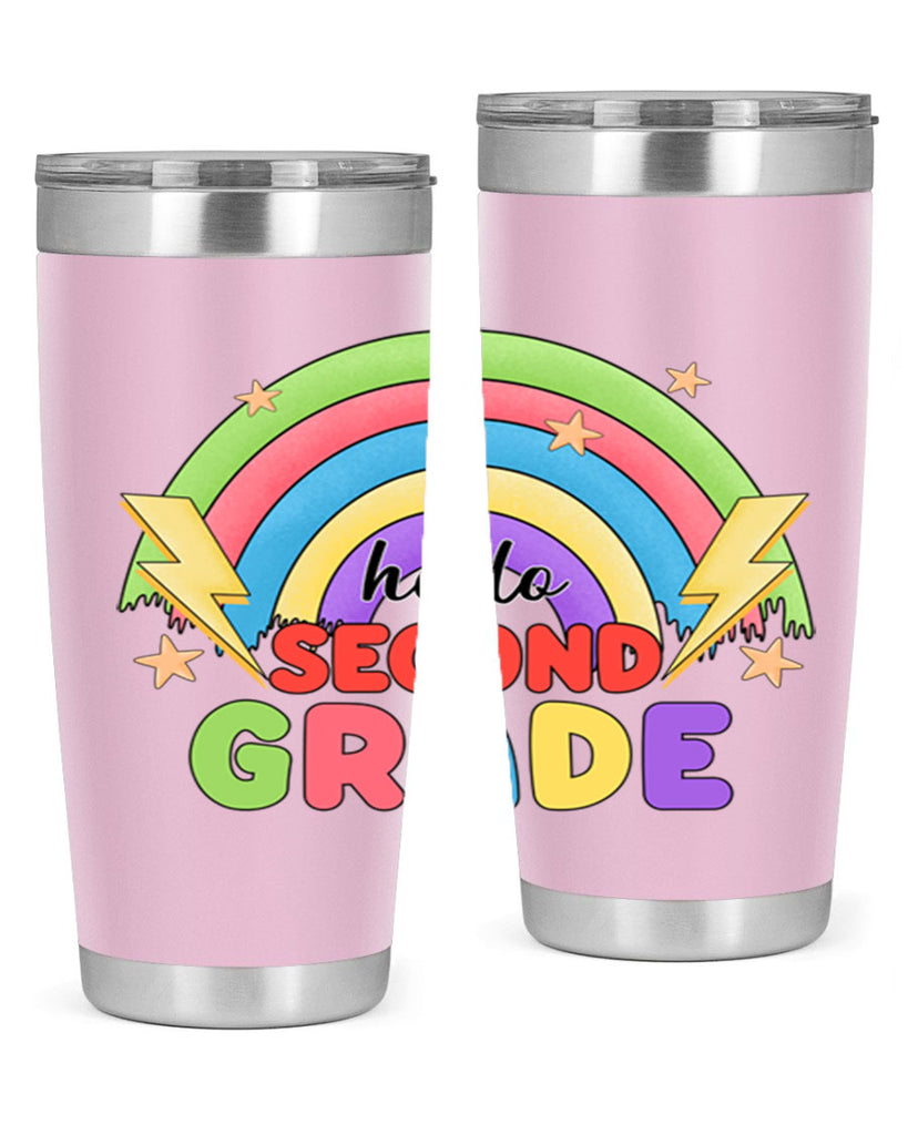 Hello 2nd Grade Rainbow 12#- second grade- Tumbler