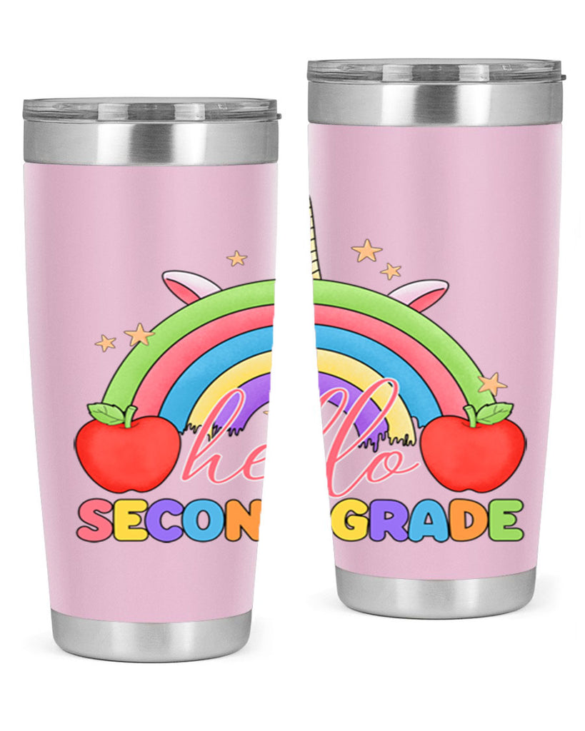 Hello 2nd Grade Unicorn Rainbow 13#- second grade- Tumbler