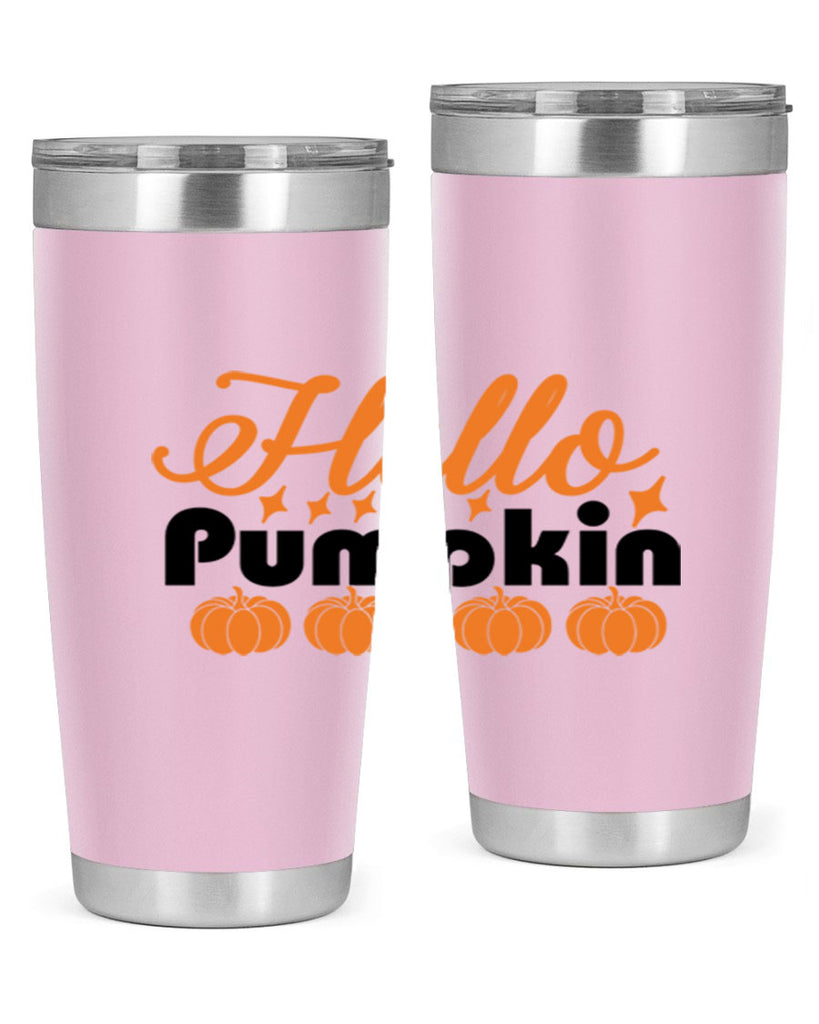 Hello Pumpkin 292#- fall- Tumbler