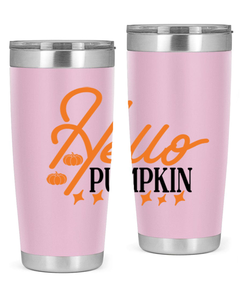 Hello Pumpkin 293#- fall- Tumbler