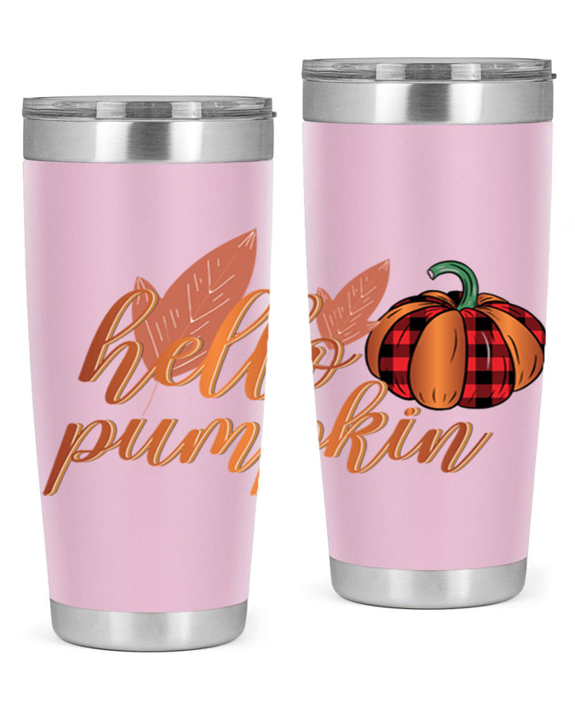 Hello Pumpkin 294#- fall- Tumbler