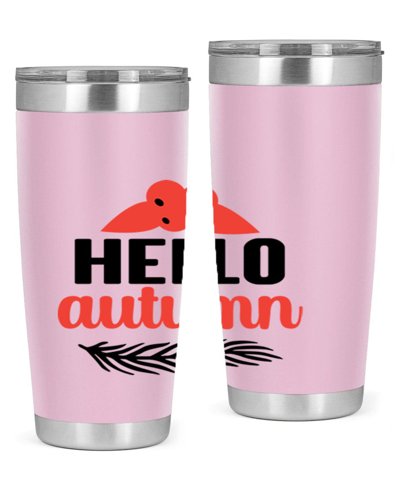 Hello autumn 269#- fall- Tumbler