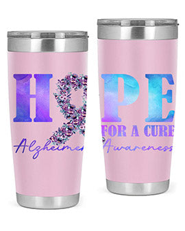 Hope For A Cure AlzheimerS Awareness 163#- alzheimers- Tumbler