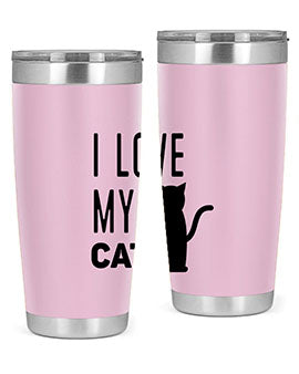 I Love My Cat Style 57#- cat- Tumbler