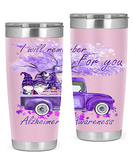 I Will Remember For You AlzheimerS 182#- alzheimers- Tumbler