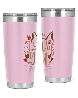 I Wuf You Style 16#- cat- Tumbler