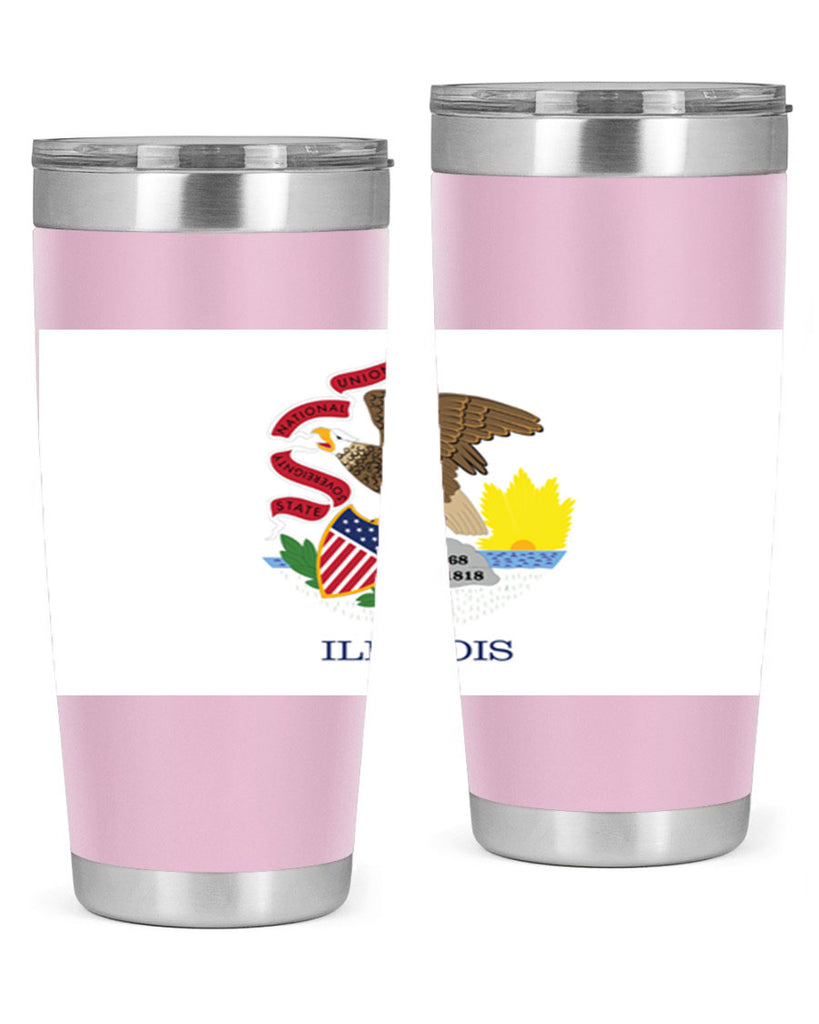 Illinois 39#- Us Flags- Tumbler